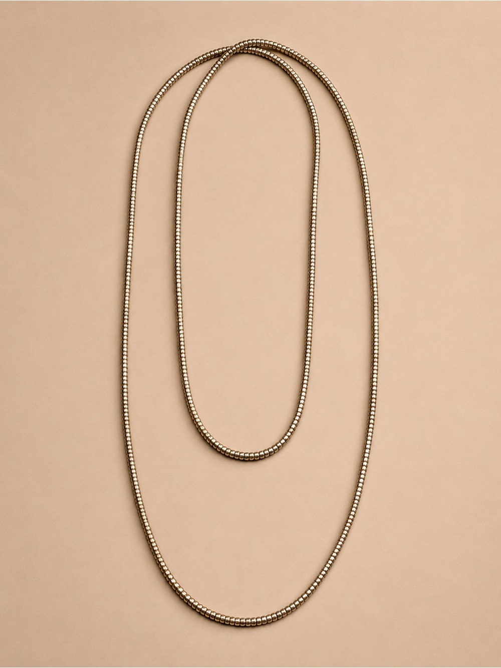 Wolf & Badger Mixed Metal Beaded Long Layering Necklace